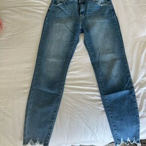 KanCan Women's Straight Leg Jeans in Blue